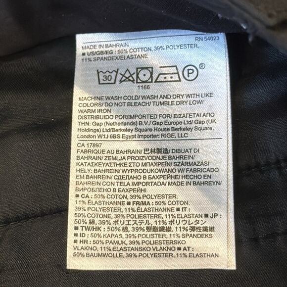 Banana Republic Women's Slim Straight Ankle Trouser Pant Black Size 12 Short - Picture 8 of 9